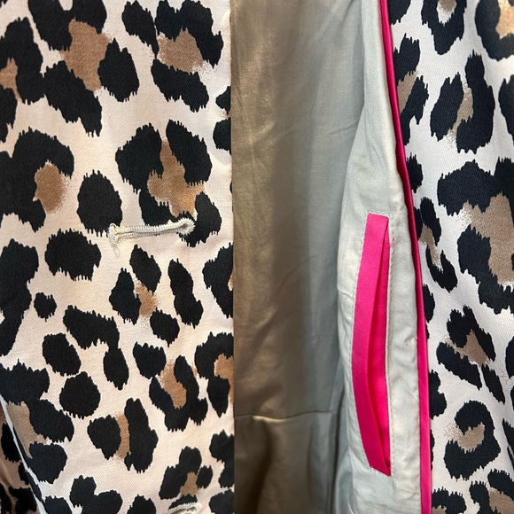 NWOT Kate Spade Leopard Print Belted Trench Coat - Picture 10 of 11
